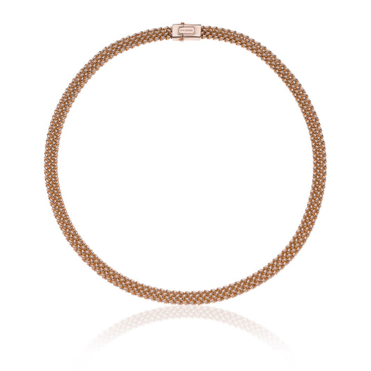 Collana in argento rosa Chicco