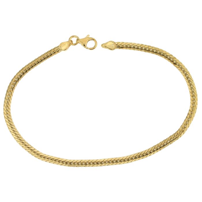 bracciale maglia spiga oro 18 kt