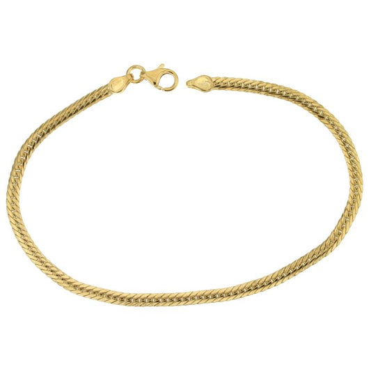 bracciale maglia spiga oro 18 kt