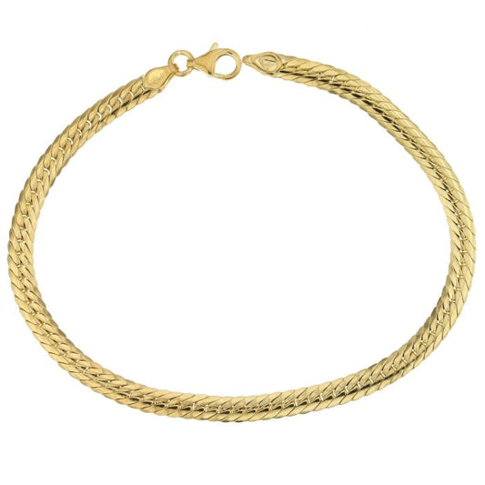 bracciale maglia spiga oro 18 kt