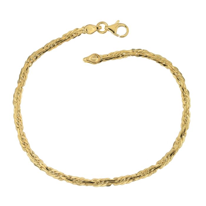 bracciale maglia cobra oro 18 kt
