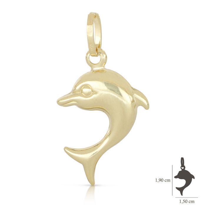 Pendente delfino oro 18kt