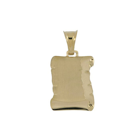 Pendente pergamena personalizzabile oro 18kt