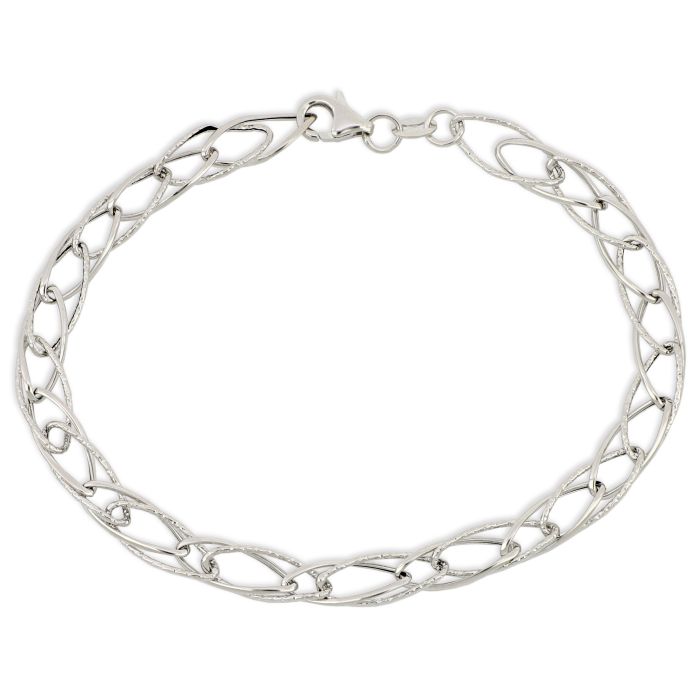 bracciale catena diamantata oro 18 kt