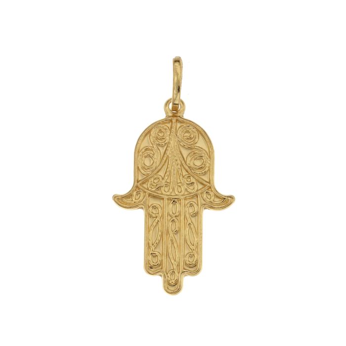 Pendente mano di fatima oro 18kt