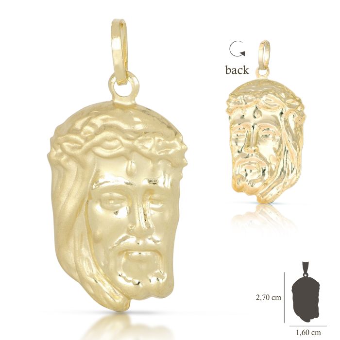 Pendente cristo oro 18kt