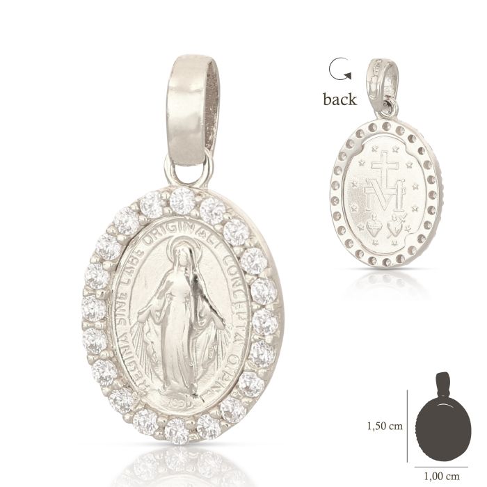 Pendente madonna oro 18kt