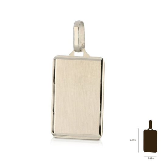 Pendente medaglia personalizzabile oro 18kt
