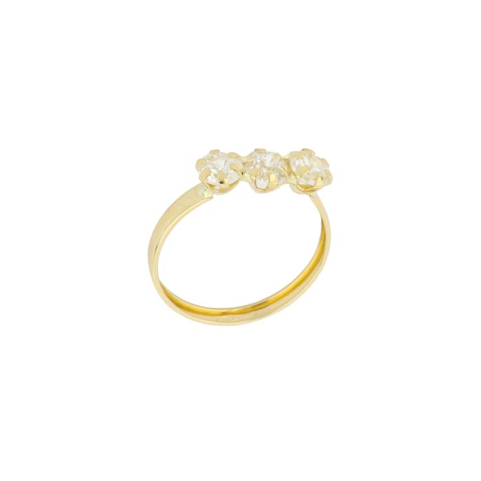 anello trilogy oro 18 kt