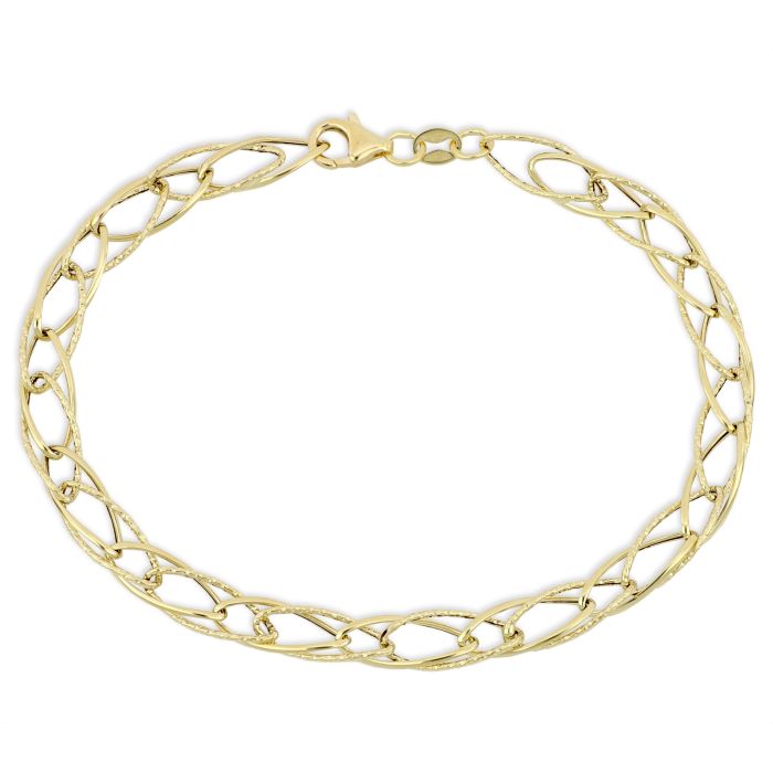 bracciale catena diamantata oro 18 kt