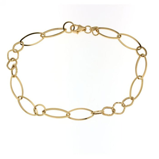 bracciale catena diamantata oro 18 kt
