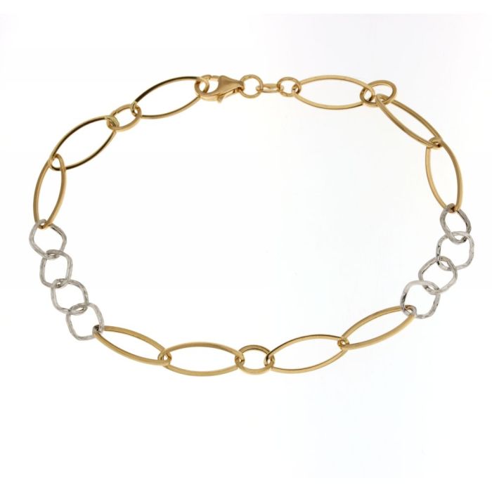 bracciale catena diamantata oro 18 kt