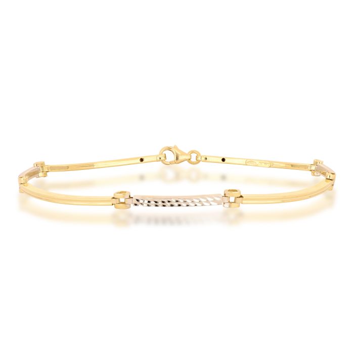 bracciale a piastre oro 18 kt