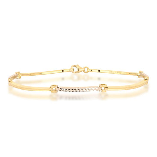bracciale a piastre oro 18 kt