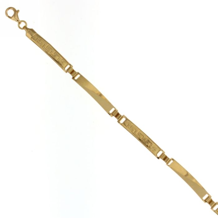 bracciale piastre oro 18 kt