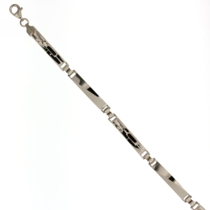 bracciale piastre oro 18 kt