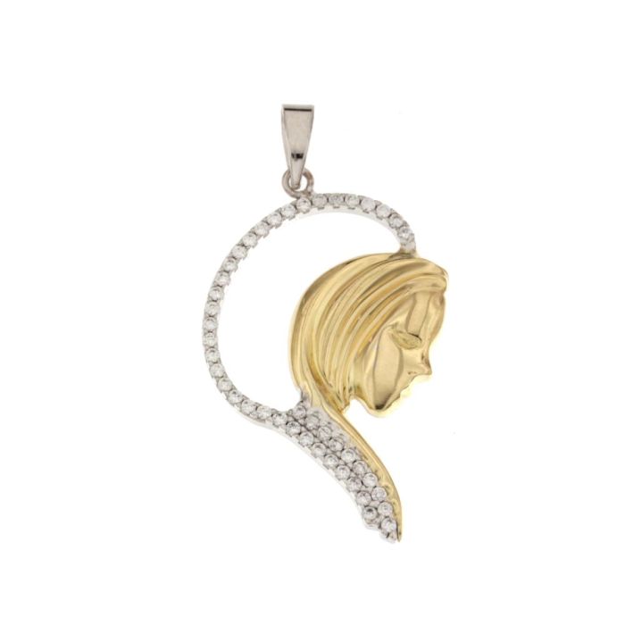 Pendente madonna oro 18kt