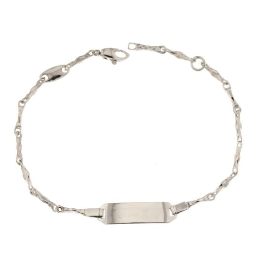 bracciale bimbi targa personalizzabile oro 18 kt