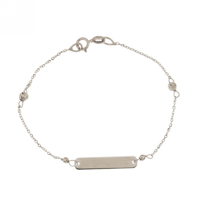 bracciale targa personalizzabile oro 18kt