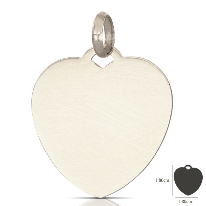 Pendente cuore personalizzabile oro 18kt