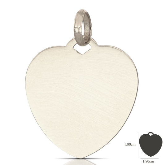 Pendente cuore personalizzabile oro 18kt