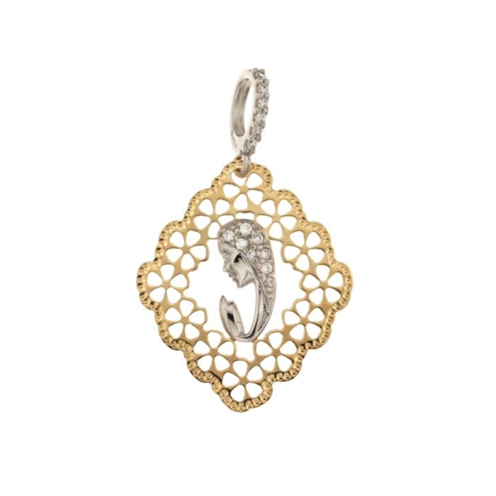 Pendente madonna oro 18kt