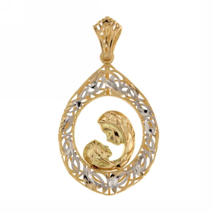 Pendente madonna oro 18kt