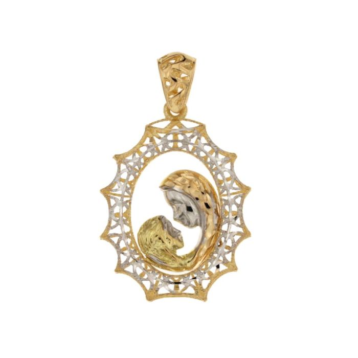 Pendente madonna oro 18kt