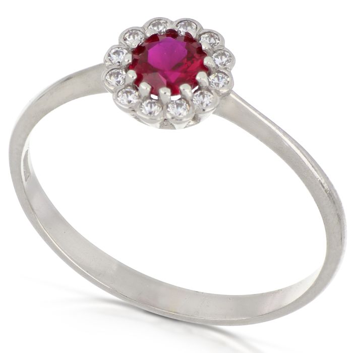 anello solitario oro 18 kt