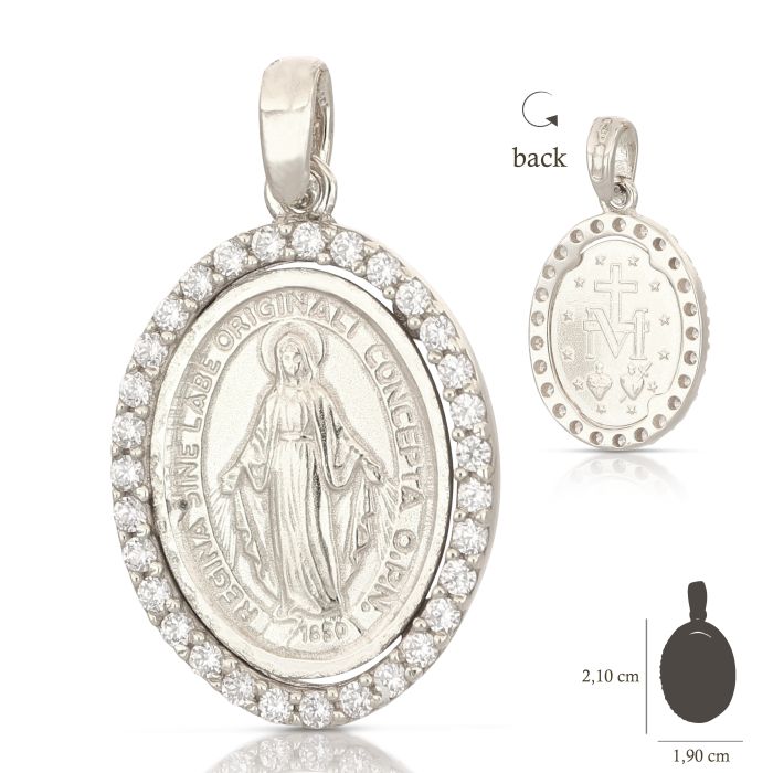 Pendente madonna oro 18kt