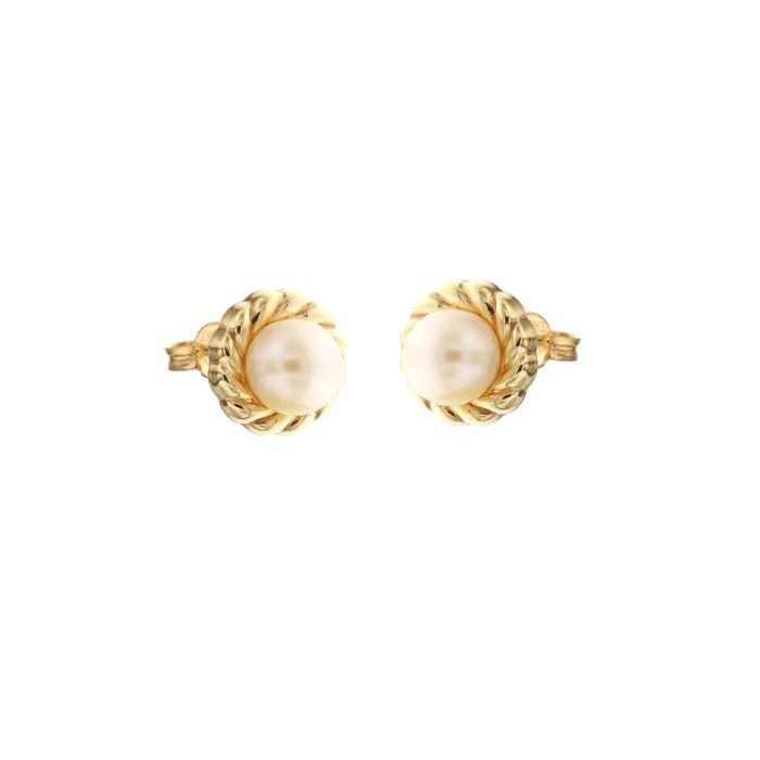 orecchini perla oro 18 kt