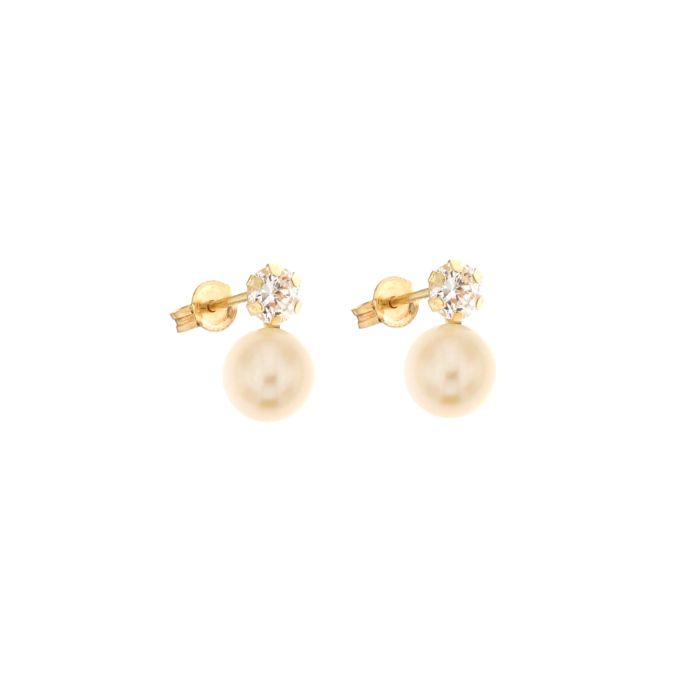 orecchini perla oro 18 kt
