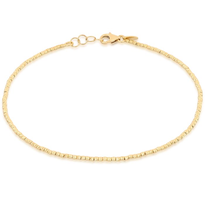 bracciale sfere diamantate oro 18 kt