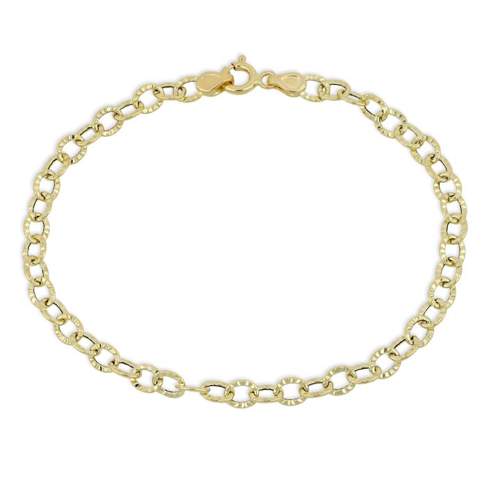 bracciale catena diamantata oro 18 kt