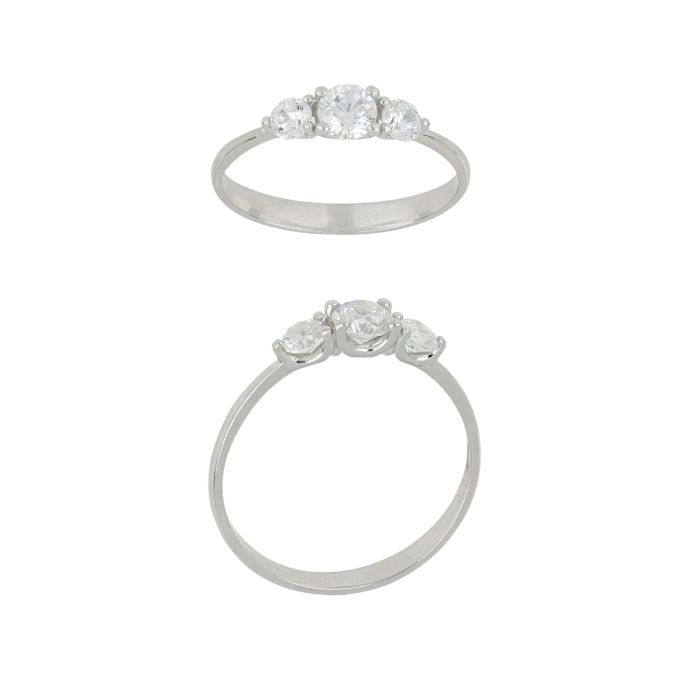 anello trilogy degradè oro 18 kt
