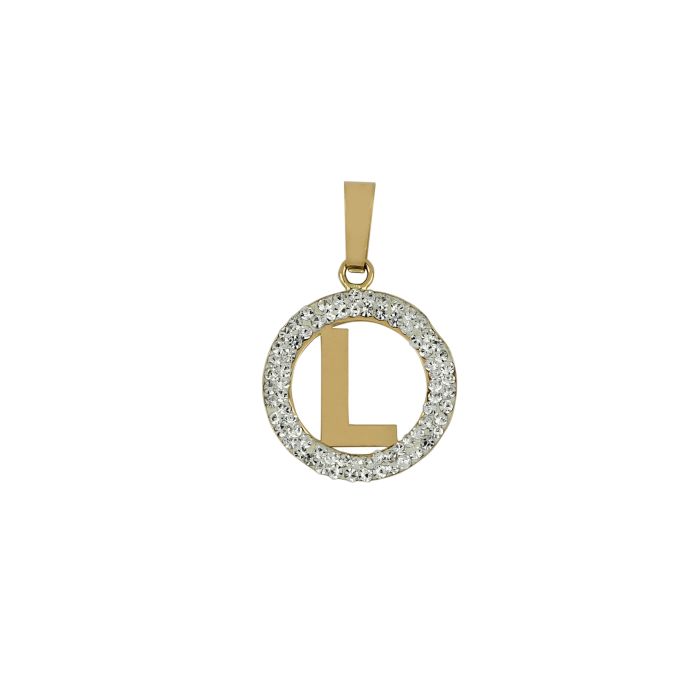 Pendente nome iniziale L oro 18kt