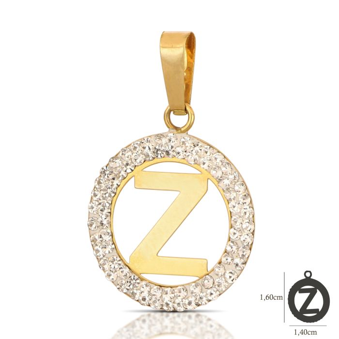 Pendente nome iniziale Z oro 18kt
