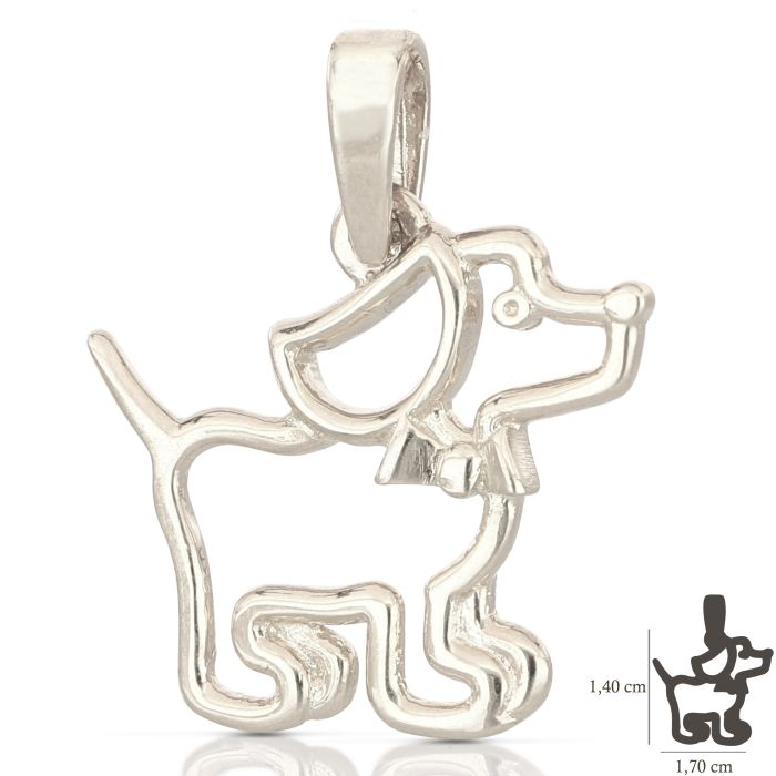 Pendente cane oro 18kt