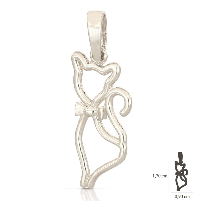 Pendente gatto oro 18kt
