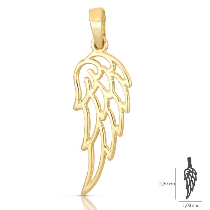Pendente ala oro 18kt