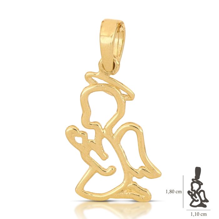 Pendente angelo oro 18kt