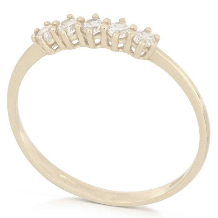 anello mezza veretta oro 18 kt