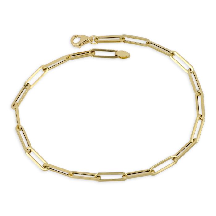 bracciale catena forzatina oro 18 kt