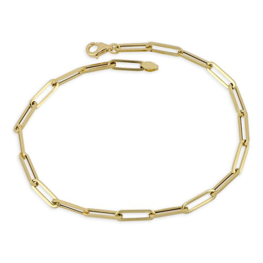 bracciale catena forzatina oro 18 kt