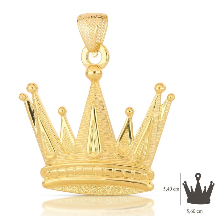 Pendente corona oro 18kt