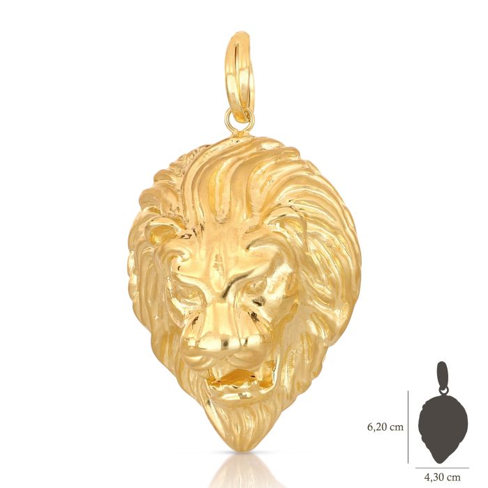 Pendente leone oro 18kt