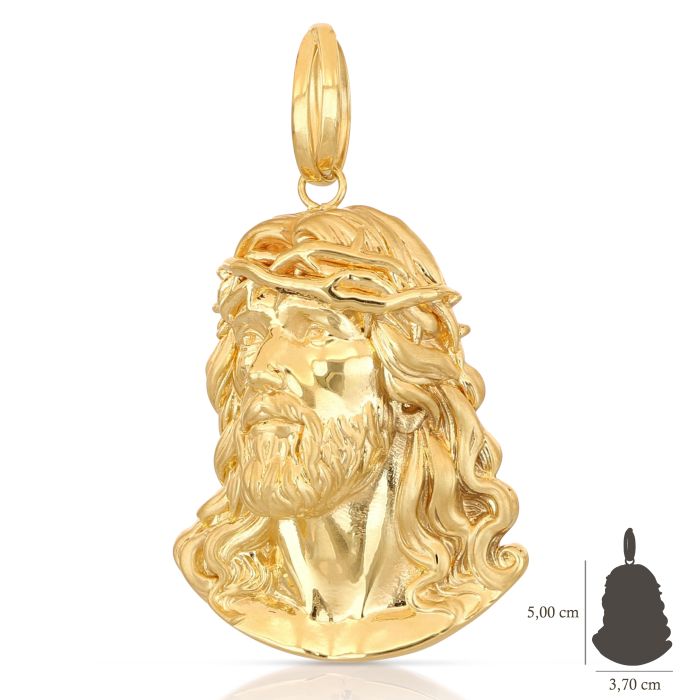 Pendente cristo oro 18 kt