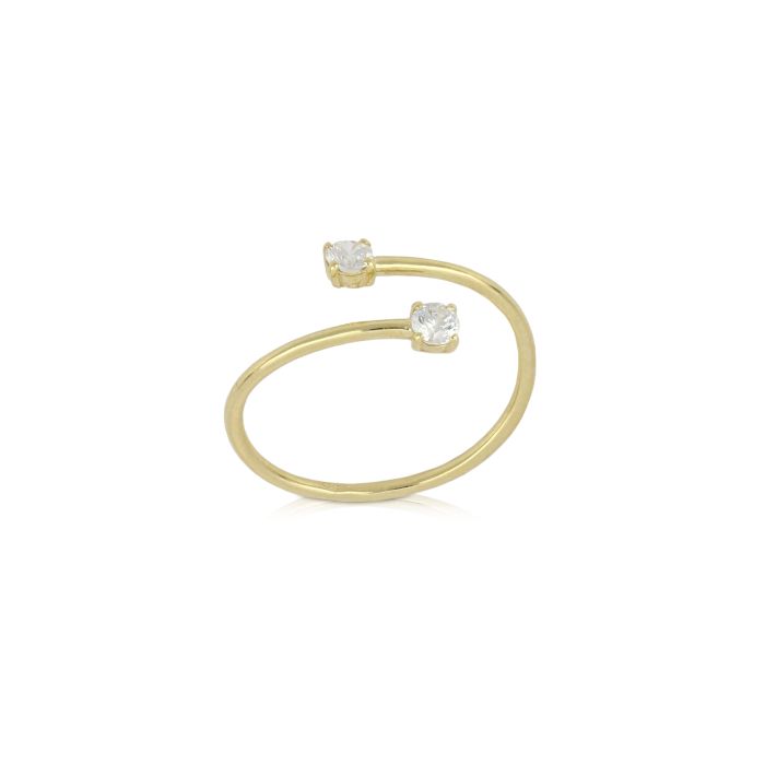 anello contrariè oro 18 kt