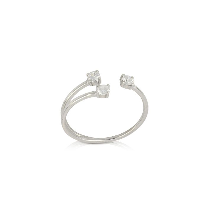 anello trilogy contrariè oro 18 kt