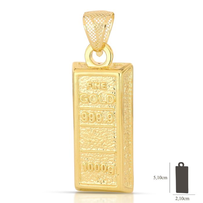 Pendente lingotto oro 18kt